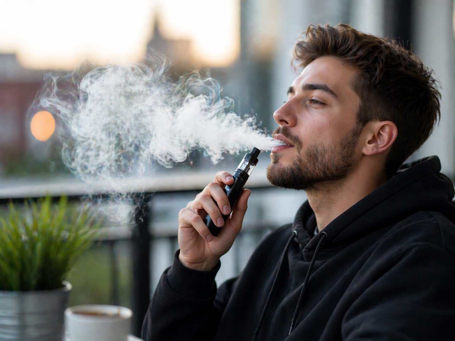 Jak vypadá kouření e-cigarety
